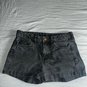 Classic Black Denim Women's Shorts